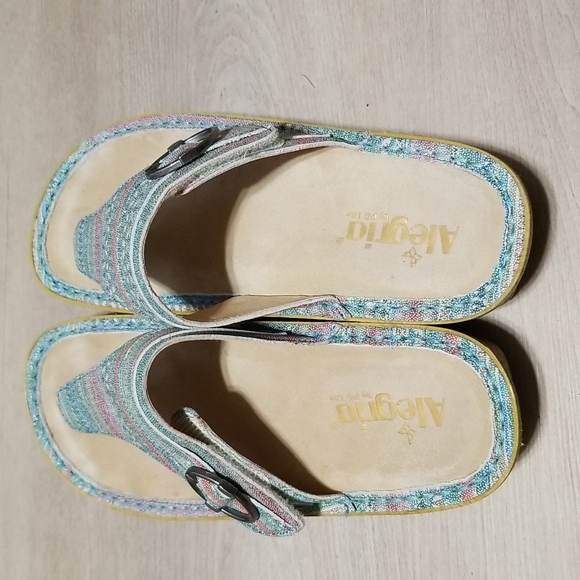 EUC Alegria Codi Seascape Flip Flop Size 10.5 - Picture 7 of 12